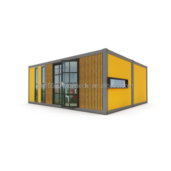 Galvanized Steel Bending 180g EU Modern 2 Bedroom Prefab Steel Expandable Container House Design for Mall Application