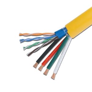 Composite Communication Rg6 Cat6 Cat5e Optical Coaxial Cable