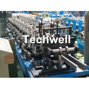 Quality PLC Control System C Shaped Roll Forming Machine For Making C Purlin , C Channel With Hydraulic Cutting for sale