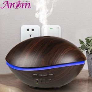 500ml Quiet Operation Wood Look Oil Diffuser For Bedroom
