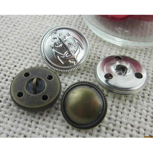 Wholesale metal sewing button custom logo brass buttons