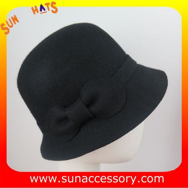 2264 Sun Accessory customized fashion winter wool felt cloche hats ,women hats