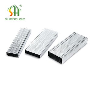Aluminum Alloy Partition Wall System Zinc Coated Gypsum Board Track