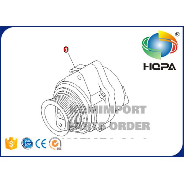 PC200-7 6D102E 4D102E 4D107E 6D107E Alternator 600-861-6420 600-861-6410