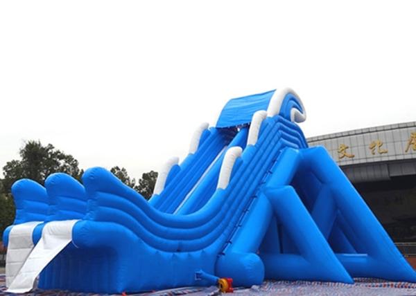 Buy Creative Large Inflatable Dry and Wet Slides With Quadruple Stitching at wholesale prices