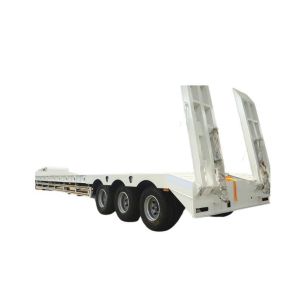 Heavy Loading Lowbed Semi Trailer with Heavy Mechanical Suspension and Fuwa/BPW