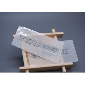 Clothing Molded Printed Silicone Heat Transfer Labels Custom 1x6.5cm