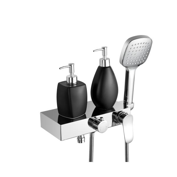 8% Nickel Brushed Stainless Steel Shower Set Wall Mounted