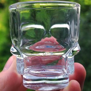 0.5cl Machine Made Wholesale Skull Shot Glass Bulk