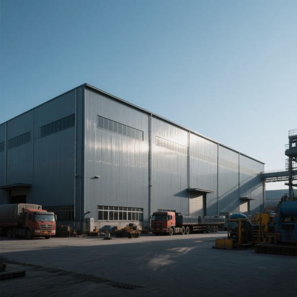 Buy Lightweight Prefabricated Steel Warehouse Building with H Frame at wholesale prices