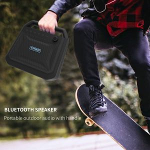 K10A Karaoke Portable Bluetooth Speakers Active Type 8000mah Battery Black