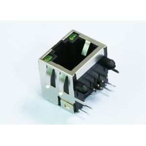 Quality 6116173-5 Rj45 Connectors With LED 8P8C Shielded Thru - Hole LPJE101AWNL for sale