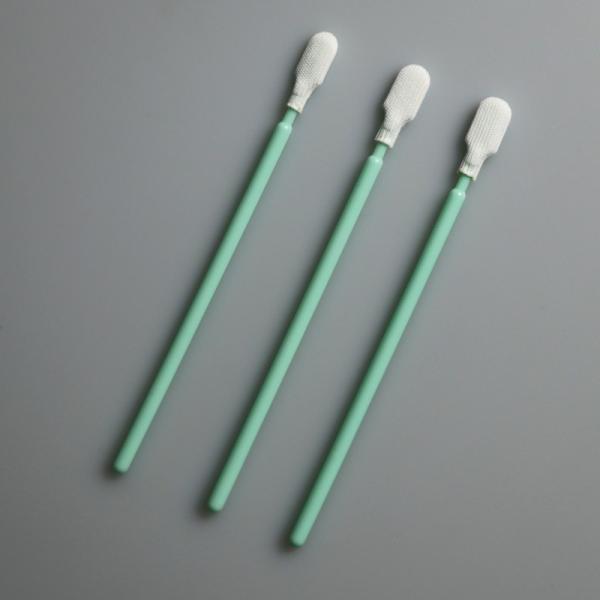 Buy 165mm Long Handle Cleanroom Polyester Swab For Industrial Cleaning at wholesale prices