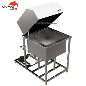 Auto Parts 8KW Household Ultrasonic Cleaner Cylinder Head Rotary Basket