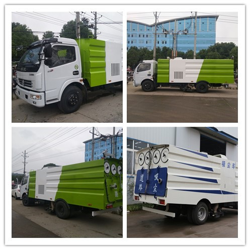 Dongfeng 6CBM Road Sweeper Truck Road Cleaning With Customized Color