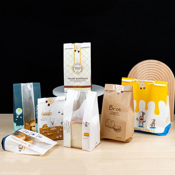 Wenzhou Provides Kraft Paper Bag With Window for Olive Oil Packaging at Affordable