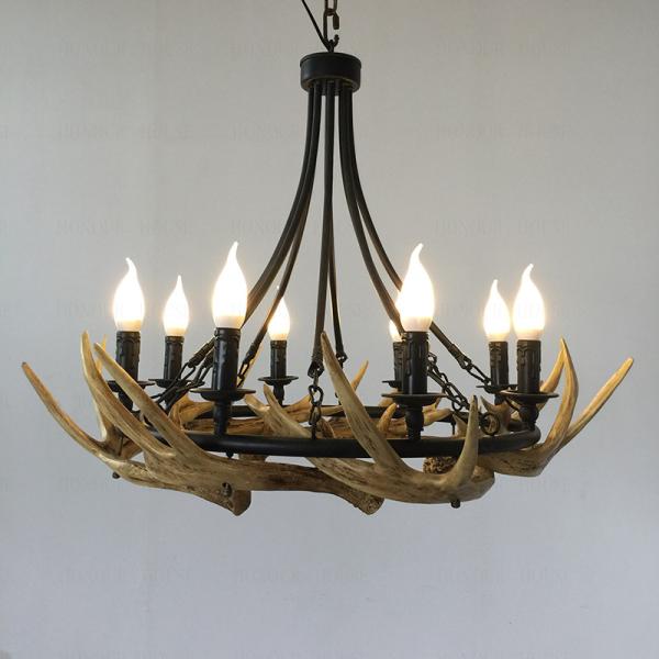 Buy stag antler chandelier light fittings Fixtures For Coffee Bar Shop Lighting (WH-AC-26) at wholesale prices
