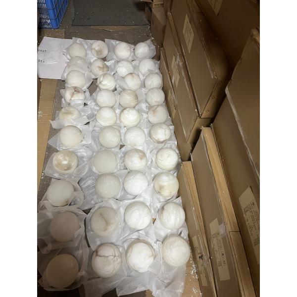 Customized Alabaster Chandelier Black Round Ball Chandelier Light 76W