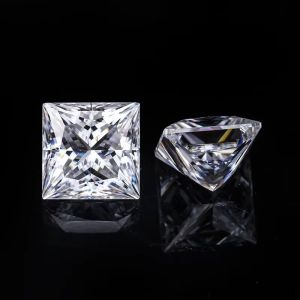 Princess Cut Loose GRA Moissanite Diamond D VVS1 Square Shape Moissanite