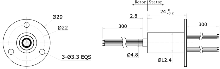 Compact Customized Capsule Slip Rings For Robotics / Mechanical