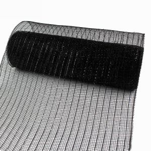 wired organza christmas mesh webbing Lattice Woven Wired Ribbon Christmas