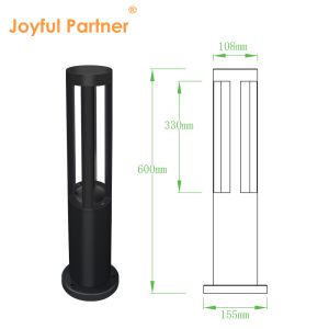 10W LED 600mm 800mm Aluminium Extrusion Bollard Landscape Lawn Lighting 220V/24V