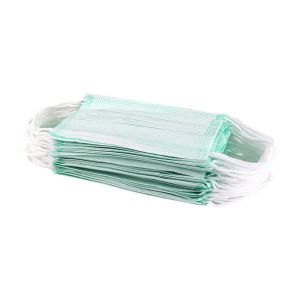 Comfortable Medical Grade Face Mask green color Skin Friendly 3D Cutting Design