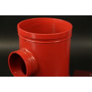 Military Ship Piping System Grooved Tee Fittings 362 PSI End Pressure Rating