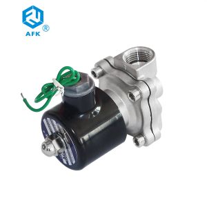 AC380V Diaphragm Stainless Steel Solenoid Valve Pilot Operating