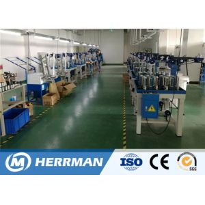 High Speed Wire Braiding Machine , Automatic Cable Braiding Machine Horizontal