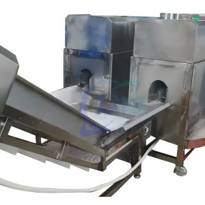 Automatic Small Fish Belly Splitting Cutting Cleaning Equipment Machine Grass