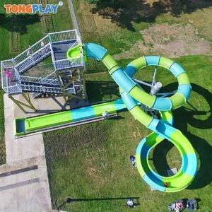 China Water Playground Water Sport Equipment Fiber Glass Amusement Slide for Sale on sale