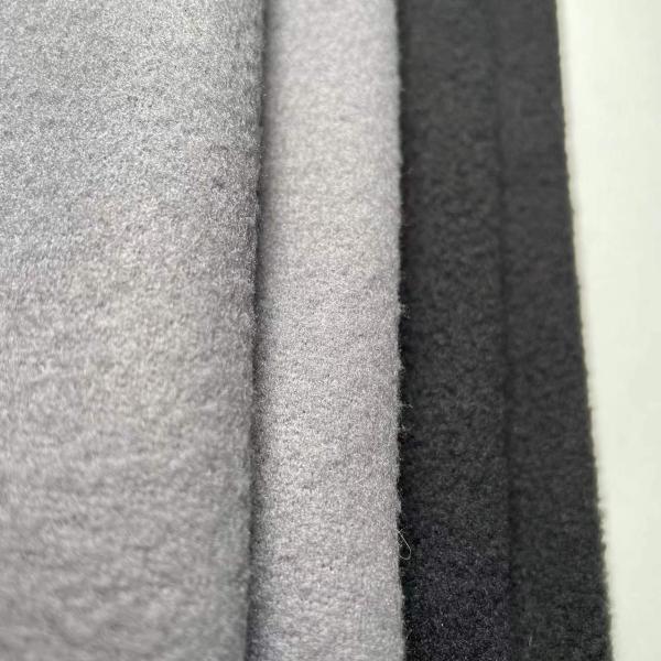 recycle PET Polar fleece double brush single fleece polyester fabric for winter hat