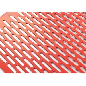 1.0mm Thick Galvanized Perforated Metal Sheet Customized Hole Shape Decoration