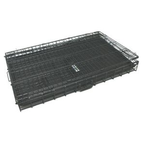 Easy Assembly Composite Pan 46cm Black Metal Dog Cage
