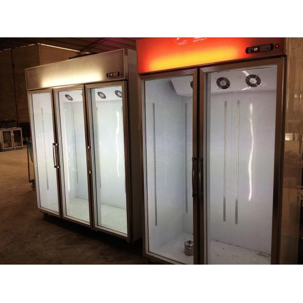 Anti - Mist Glass 1 Door Upright Commercial Display Freezer For Ice Cream