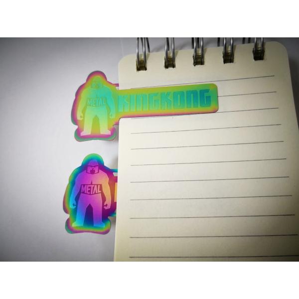 Rainbow Colored Custom Engraved Metal Bookmarks Stainless Steel KINGKONG