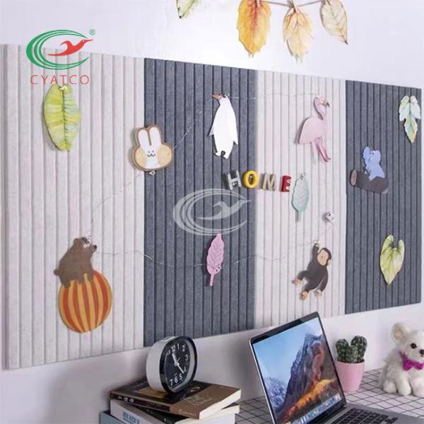 Recycled Indoor 3D Acoustic PET Felt Panels Engraved Multipurpose