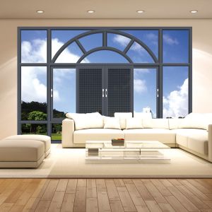 35dB Sound Insulation Modern Design French Glass Casement Windows for Villa