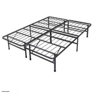 Modern Stainless Metal Boxspring Bed Frame for Foldable Bedroom Furniture in