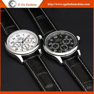 010B Fashion Jewelry Wholesale Stainless Steel Watches Leather Band Quartz