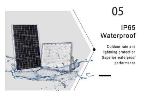 380lm 3000K Dimmable LED Lights 500W Waterproof Solar Die Cast Aluminium 100w