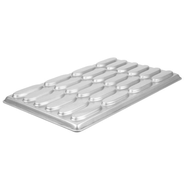 RK Bakeware China Foodservice NSF 24 Mold Aluminum Cupcake Trays / Aluminized Steel Commercial Hot Dog Bun Pan