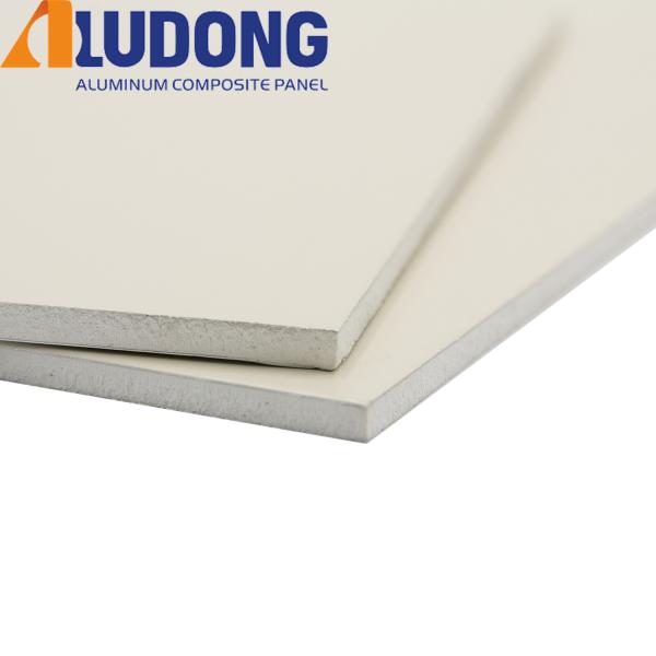 Buy White Core PE Aluminum Composite Panel ACM Fireproof B1 at wholesale prices