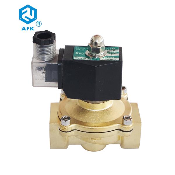 Buy 12V 24V 110V 220V AFK 2T Lpg Gas Solenoid Valve 3/4 Inch at wholesale prices