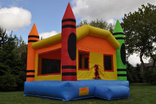 Buy Double - Tripple Stitch Kids Inflatable Bouncers With 4 Pinnacle at wholesale prices