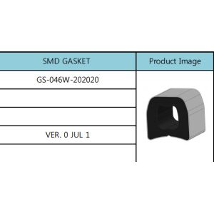 20mm SMD Gasket Elastic Recovery , Silicone Flat Round Rubber Gaskets