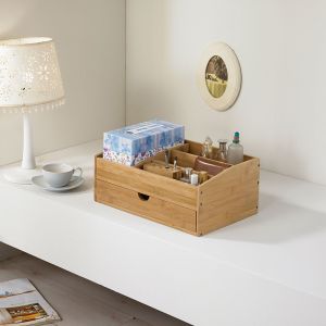 bamboo makeup organizer