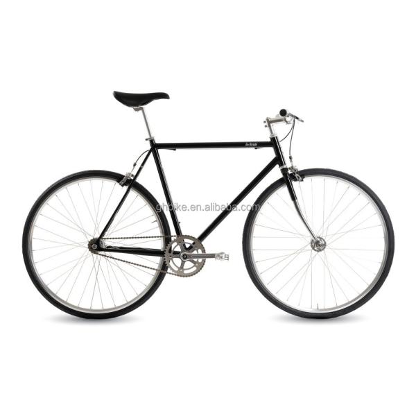 4130 Chromoly Single Speed Retro Mens Step Through City Cruiser Bike with 700C Wheel Size