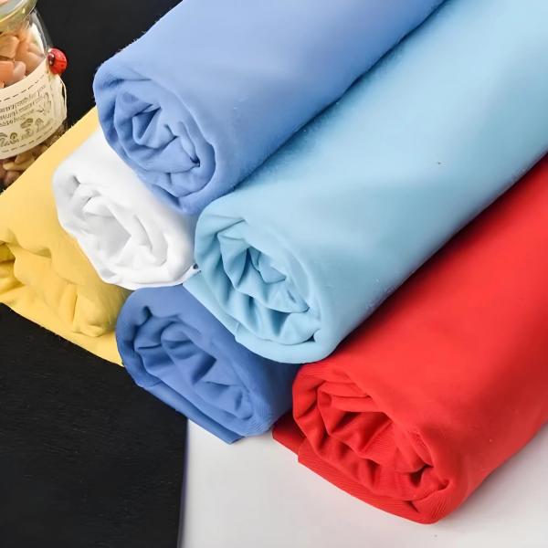 110*76 Density Newly TC 65 35 Poplin Fabric with Iridescent Foil Pockets and Pocket Lining